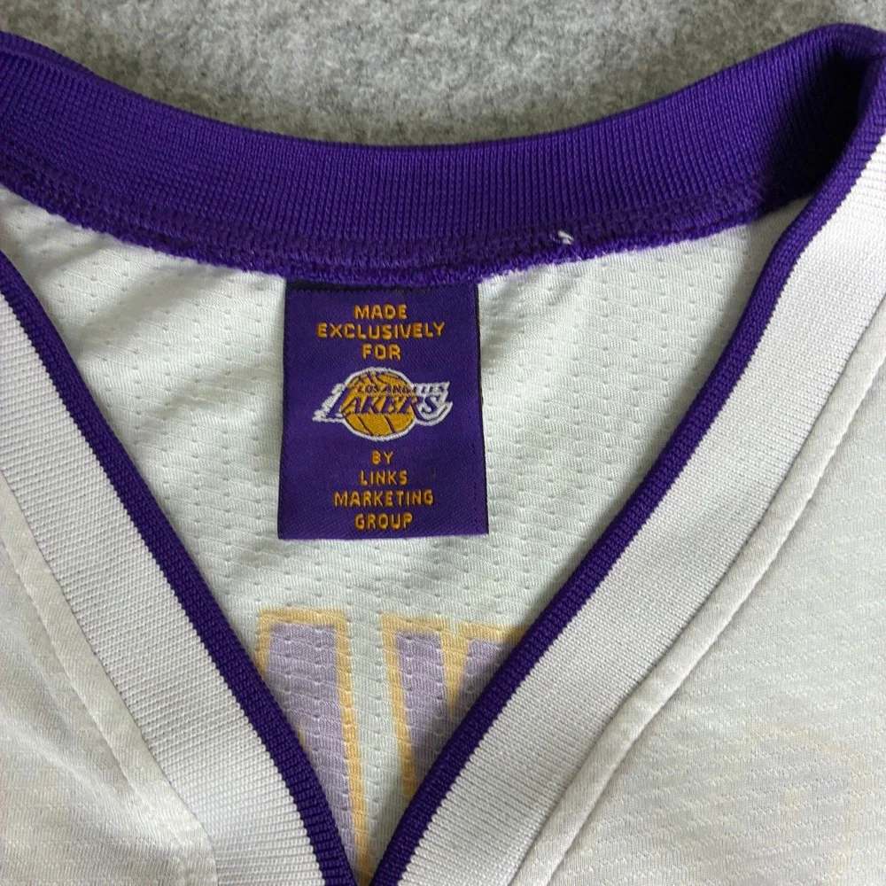 NBA Los Angeles Lakers Kobe Bryant 24 Jersey White Mens XXL Basketball Sport - Picture 3 of 8